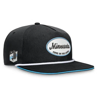 Fanatics Branded Black Minnesota United Fc Iron Golf Snapback Hat