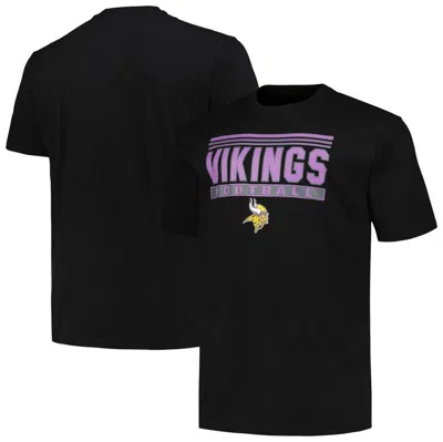 Fanatics Branded Men's Black Minnesota Vikings Big Tall Pop T-shirt