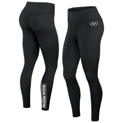 Fanatics Branded Black Olympic Games Union Bar Side Down Leggings