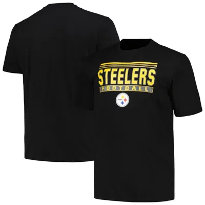 Fanatics Branded Men's Black Pittsburgh Steelers Big Tall Pop T-shirt