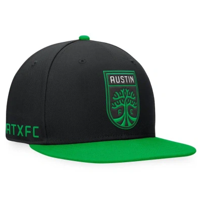 Fanatics Branded Black/green Austin Fc Downtown Snapback Hat