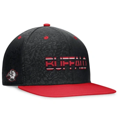 Fanatics Branded Black/red Buffalo Sabres Authentic Pro Alternate Jersey Snapback Hat In Black,red