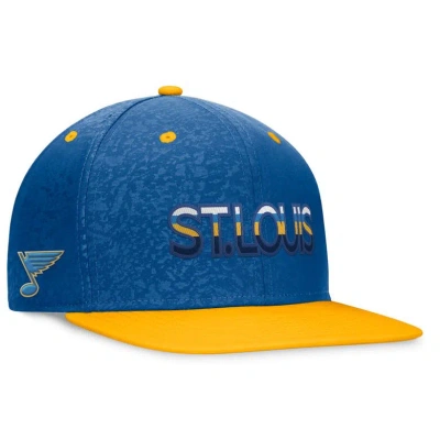 Fanatics Branded Blue/gold St. Louis Blues Authentic Pro Alternate Jersey Snapback Hat