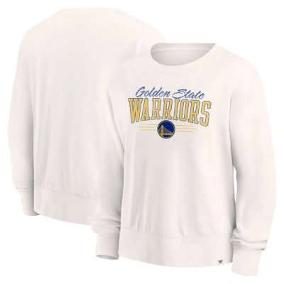 Fanatics Branded Cream Golden State Warriors Close The Game Pullover Sweatshirt
