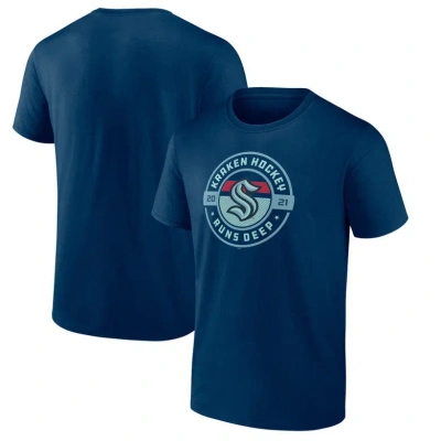 Fanatics Branded Deep Sea Blue Seattle Kraken Local T-shirt