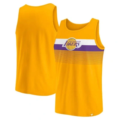 Fanatics Branded Gold Los Angeles Lakers Wild Game Tank Top