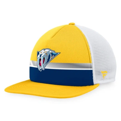 Fanatics Branded Gold Nashville Predators Special Edition Trucker Adjustable Hat