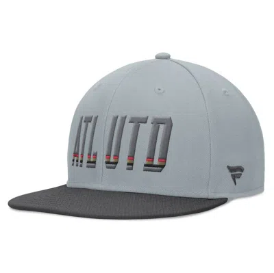 Fanatics Branded Gray Atlanta United Fc Smoke Snapback Hat