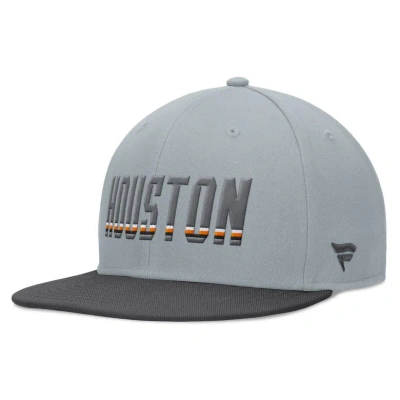 Fanatics Branded Gray Houston Dynamo Fc Smoke Snapback Hat