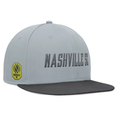 Fanatics Branded Gray Nashville Sc Smoke Snapback Hat