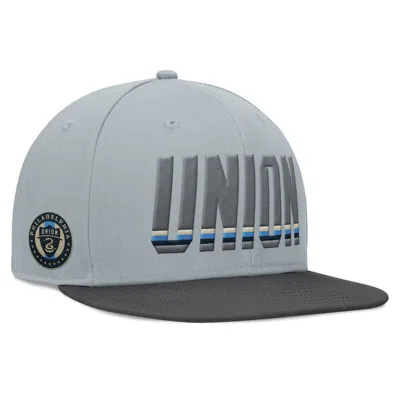 Fanatics Branded Gray Philadelphia Union Smoke Snapback Hat
