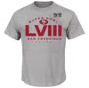 FANATICS FANATICS BRANDED GRAY SAN FRANCISCO 49ERS SUPER BOWL LVIII BIG & TALL MADE IT T-SHIRT