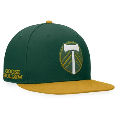 Fanatics Branded Green/gold Portland Timbers Downtown Snapback Hat