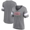 Fanatics Branded Heather Gray Philadelphia Eagles Super Bowl Lvii Raise The Bar Tri-blend Half-sleev In Heather Gray