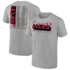 Fanatics Men's  Heather Gray San Francisco 49ers 2023 Nfc Champions Two-sided Roster Big And Tall T-s In Heather Charcoal