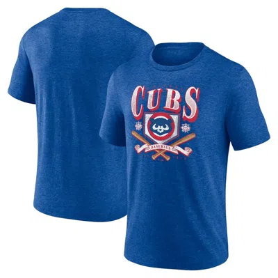 Fanatics Branded Heather Royal Chicago Cubs Home Team Tri-blend T-shirt