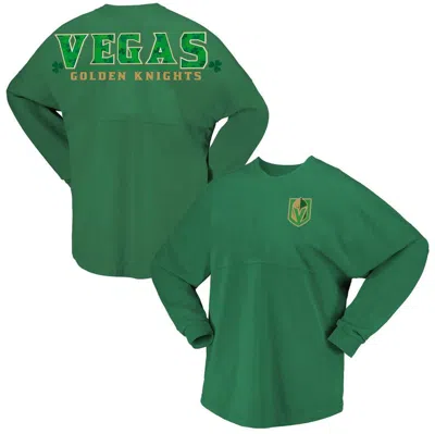 Fanatics Branded Women's Kelly Green Vegas Golden Knights St. Patrick's Day Spirit Jersey T-shirt