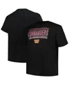 Fanatics Branded Men's Black Washington Commanders Big Tall Pop T-shirt In Black