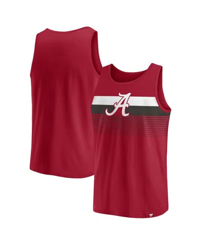 Fanatics Branded Men's Crimson Alabama Crimson Tide Wild Game Tank Top In Red