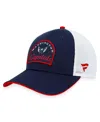 Fanatics Branded Men's Navy/white Washington Capitals Fundamental Adjustable Hat In An,w