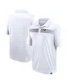 Fanatics Branded Men's White Baltimore Ravens Victory For Us Interlock Polo In Wht,dk Pur