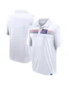 FANATICS BRANDED MEN'S WHITE NEW YORK GIANTS VICTORY FOR US INTERLOCK POLO