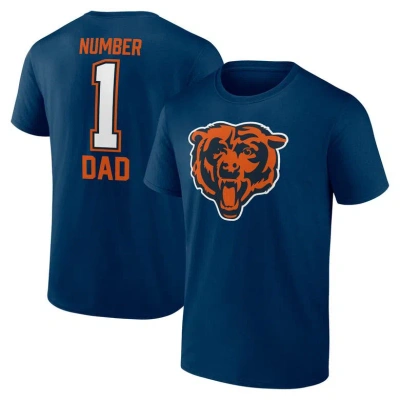 Fanatics Branded Navy Chicago Bears Father's Day T-shirt