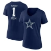 Fanatics Branded Navy Dallas Cowboys Mother's Day V-neck T-shirt In Navy
