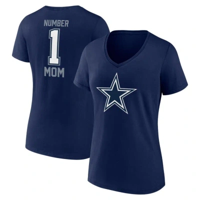 Fanatics Branded Navy Dallas Cowboys Mother's Day V-neck T-shirt