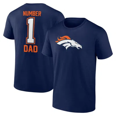 Fanatics Branded Navy Denver Broncos Father's Day T-shirt