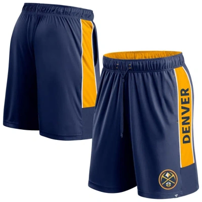 Fanatics Branded Navy Denver Nuggets Game Winner Defender Shorts