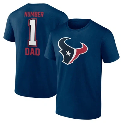 Fanatics Branded Navy Houston Texans Father's Day T-shirt