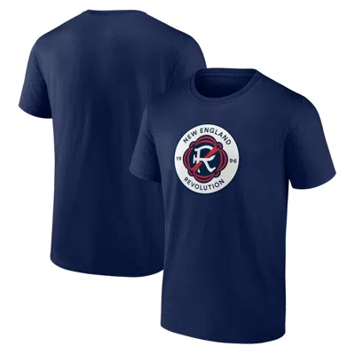 Fanatics Branded Navy New England Revolution Logo T-shirt