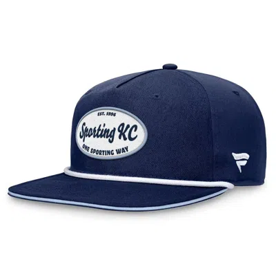 Fanatics Branded Navy Sporting Kansas City Iron Golf Snapback Hat In Blue
