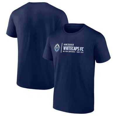 Fanatics Branded Navy Vancouver Whitecaps Fc Iconic Team Confidence T-shirt