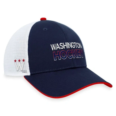 Fanatics Branded Navy Washington Capitals Authentic Pro Alternate Jersey Trucker Adjustable Hat In Blue
