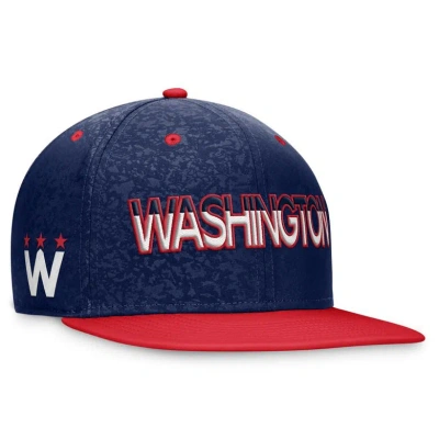 Fanatics Branded Navy/red Washington Capitals Authentic Pro Alternate Jersey Snapback Hat