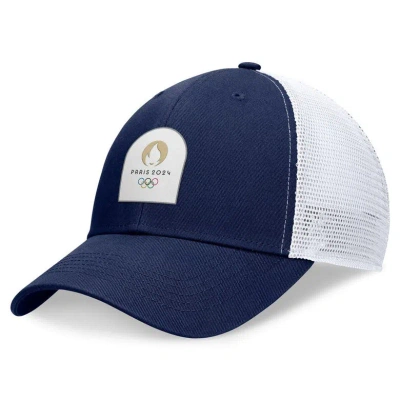 Fanatics Men's Navy/white Paris 2024 Summer Olympics Adjustable Hat In Navy,white