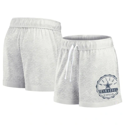 Fanatics Branded Oatmeal Dallas Cowboys Vintage Badge Shorts