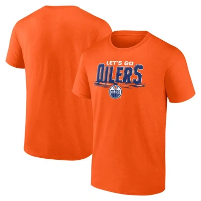 Fanatics Branded Orange Edmonton Oilers Local T-shirt