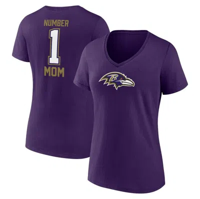 Fanatics Branded Purple Baltimore Ravens Mother's Day V-neck T-shirt