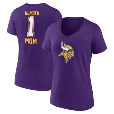 Fanatics Women's Branded Purple Minnesota Vikings Mother's Day V-neck T-shirt