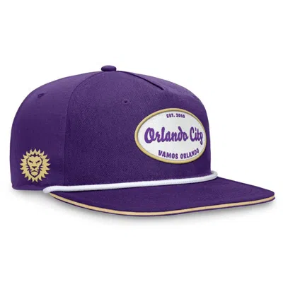 Fanatics Branded Purple Orlando City Sc Iron Golf Snapback Hat