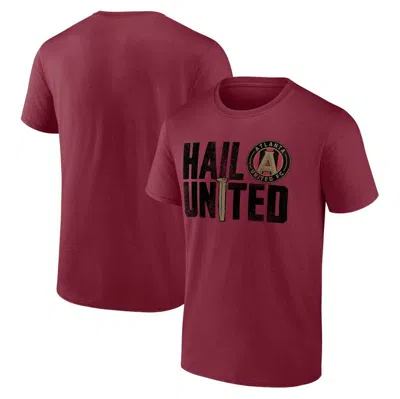 Fanatics Branded Red Atlanta United Fc Iconic Team Chant T-shirt