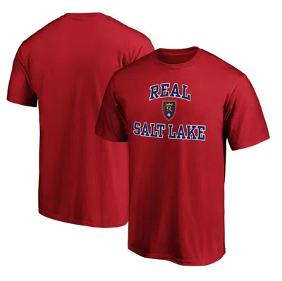 Fanatics Branded Red Real Salt Lake Heart & Soul T-shirt