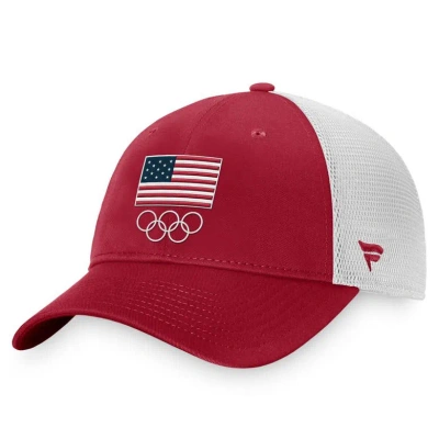 Fanatics Branded Red Team Usa Adjustable Hat