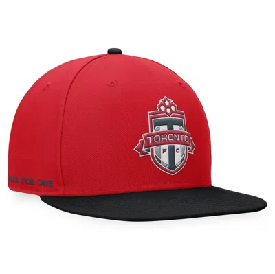 Fanatics Branded Red/black Toronto Fc Downtown Snapback Hat