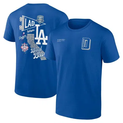 Fanatics Branded Royal Los Angeles Dodgers Split Zone T-shirt