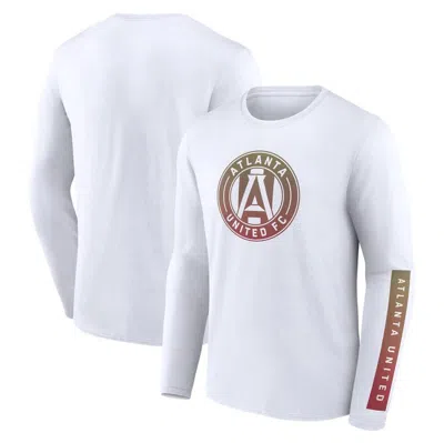 Fanatics Branded White Atlanta United Fc Long Sleeve T-shirt