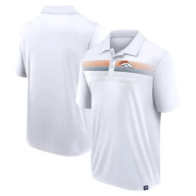 Fanatics Branded White Denver Broncos Victory For Us Interlock Polo